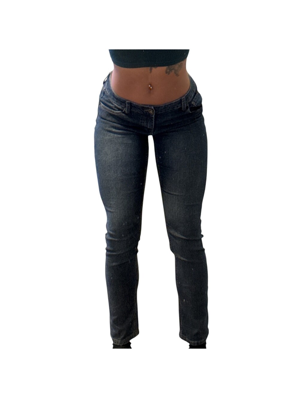 Natural Reflections Dark Wash Low Rise Skinny Jeans